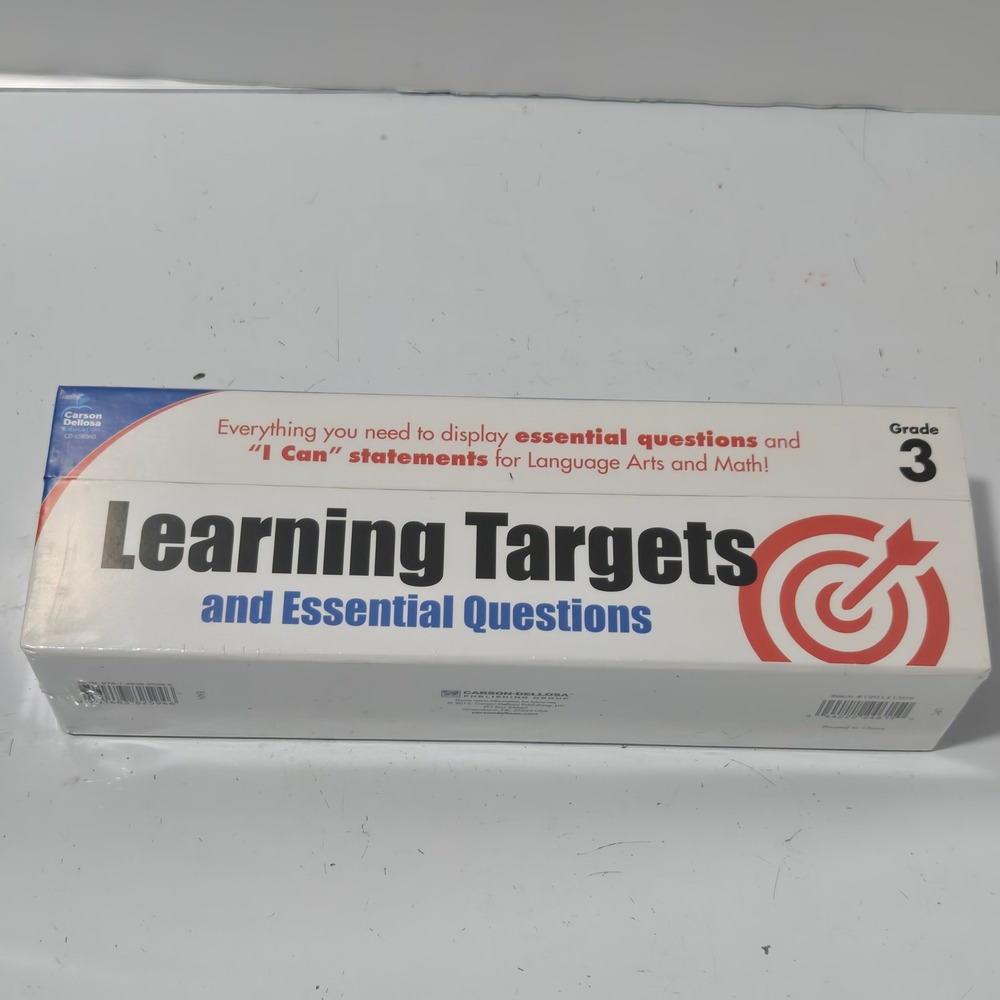 Carson Dellosa Learning Targets and Essential Questions Grade 3 CD-156360 New